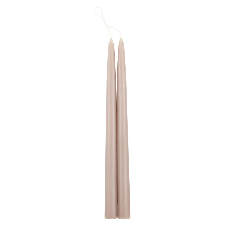 The Floral Society - Dipped Taper Candles Greige