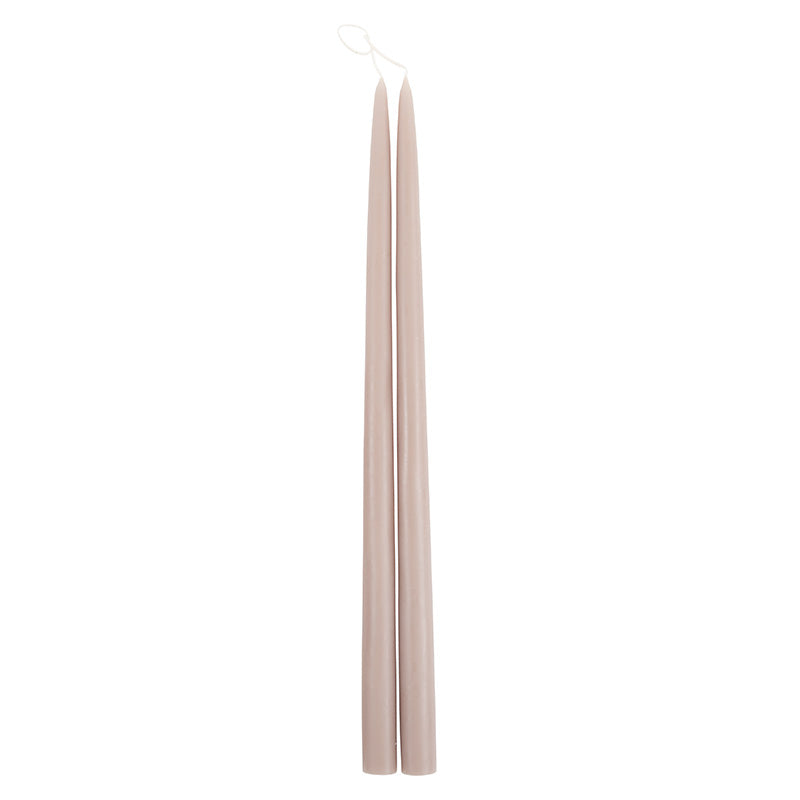 The Floral Society - Dipped Taper Candles Greige