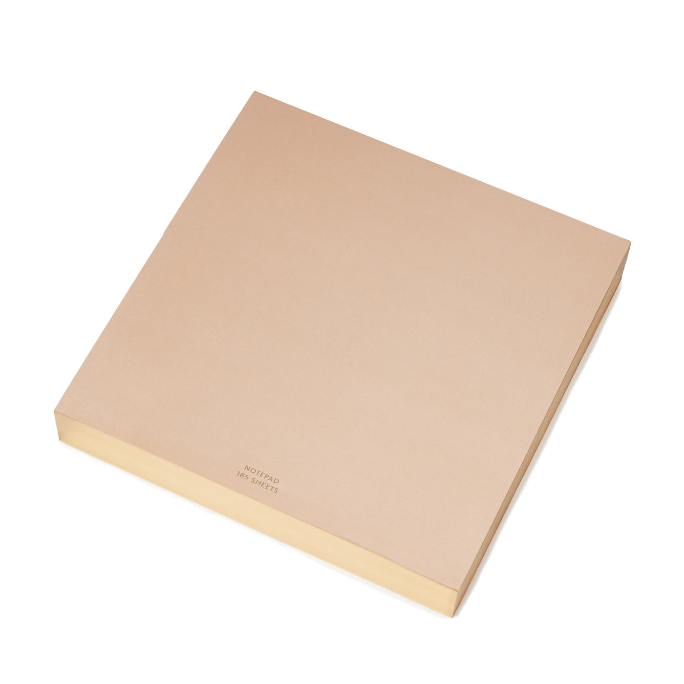 Large Square Color Pad in Blush with Gold Edge