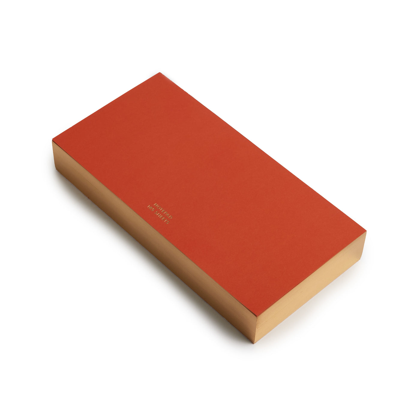 Medium Long Color Pad in Red with Gold Edge