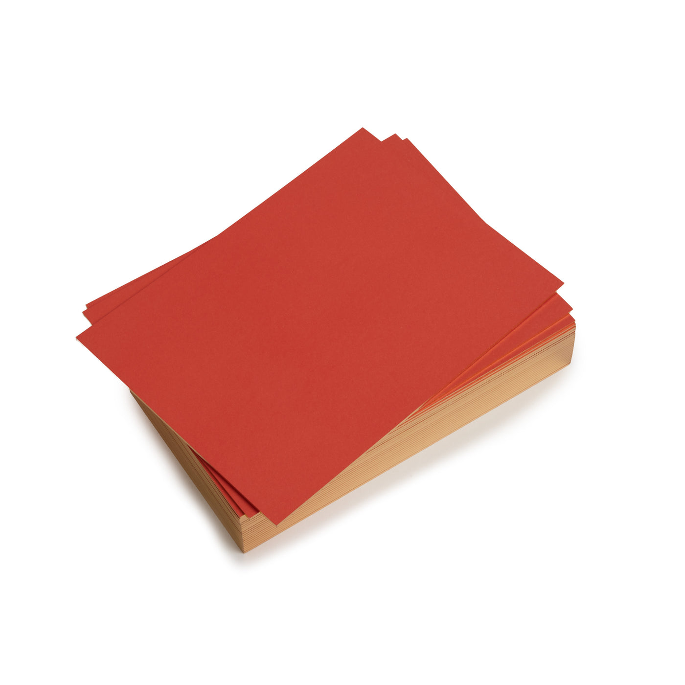 Note Cards in Red with Metallic Edge