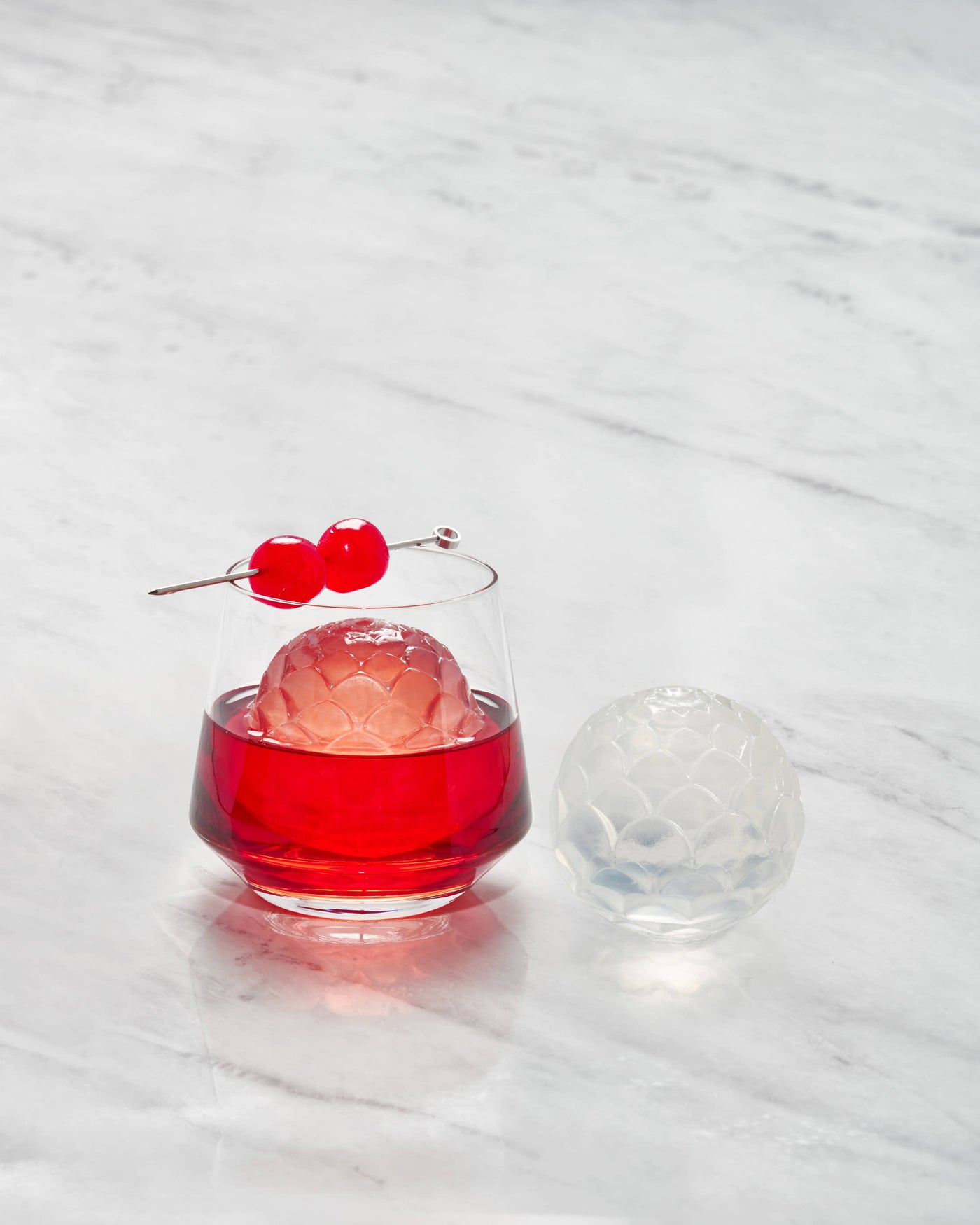 Cocktail Ice Tray, Petal - Charcoal