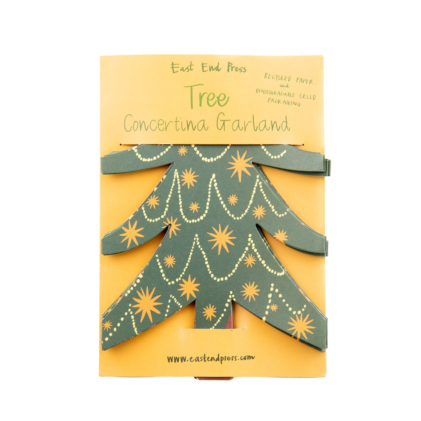 Christmas Tree Concertina Paper Garland